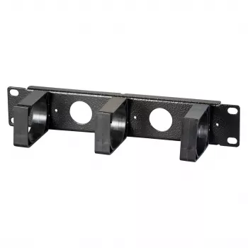 EFB Elektronik 10 inch 1U panel pro vedení kabelů, černá (RAL 9005)