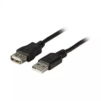 Prodlužovací kabel USB EFB Elektronik 2.0 A-A samec na samici 1,8 m černý Classic