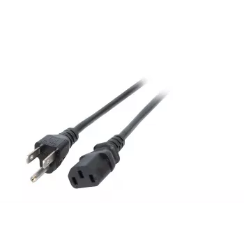 EFB EK490.1,8V2 napájecí kabel, japonský typ B na IEC C13, 1,8 m, černý