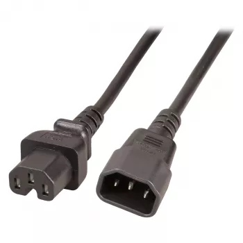 EFB Electronics prodlužovací kabel pro horké spotřebiče C14 180° - C15 180° černý 3 m 3 x 1,00 mm² VDE (EK585.3V2)