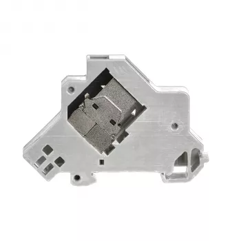 EFB Elektronik držák keystone modulu 1-port, pro DIN lištu v rozvodných krabicích, plast, bílý (RAL 9010)