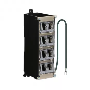 EFB Elektronik keystone rozvodné pouzdro 8-port pro DIN lištu a nástěnnou montáž, plast, světle šedé