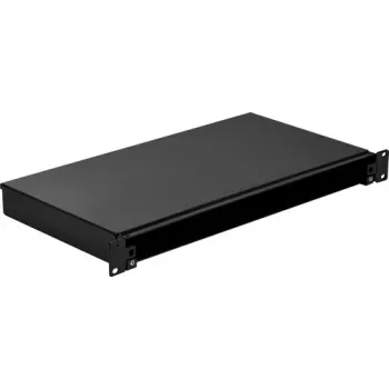 EFB Elektronik VSB-F-SW splice box pevný 1U bez čelního panelu neosazený černý