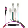 EFB ELEKTRONIK MPO-PLUS(F)-LC trunk kabel OM4 8 vláken typ B LSZH vřesově fialový 3m