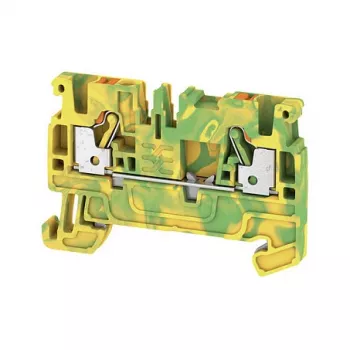 Weidmüller A2C 2.5 PE ochranná zemnící svorka, zelená/žlutá, 2 připojení, 2,5 mm², PUSH IN
