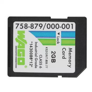 WAGO 758-879/000-001 - 2 GB - SD - NAND - 20 MB/s - 17 MB/s - černá