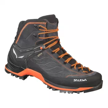 Turistické boty SALEWA MTN Trainer Mid GTX - Asphalt/Fluo Orange - UK 10.5 (EU 45)