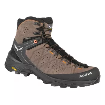 SALEWA Alp Trainer 2 Mid GTX turistické boty – Walnut/Fluo Orange – UK 9.5 (EU 44)