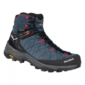 Dámské turistické boty SALEWA Alp Trainer 2 Mid GTX - Java Blue/Fluo Coral - UK 6 (EU 39)