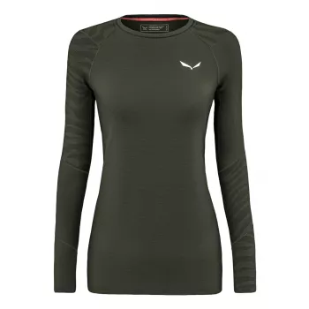 Dámské termo triko Salewa Cristallo - Dark Olive
