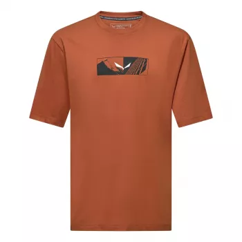 Tričko Salewa Eagle Hybrid Loose, Coffee Brown, velikost L