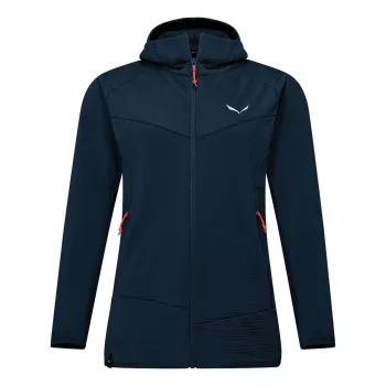 Fleeceová mikina s kapucí Salewa Puez Altavia, Navy Blazer, dámská, 36