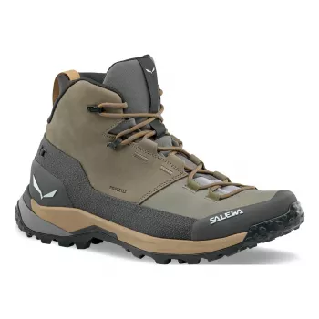 Turistické boty SALEWA Puez Leather Mid PTX Bungee Cord/Onyx UK 45