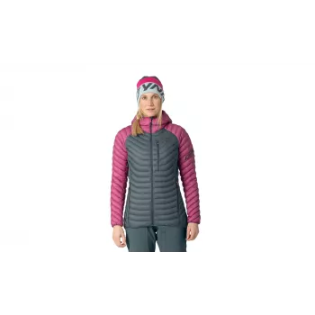 Dámská péřová bunda s kapucí SALEWA Radical Down Magenta 36