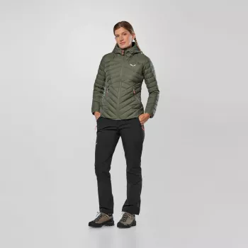Dámská péřová bunda Salewa Brenta, Faded Green, 36 (S)