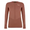 Dámské termo tričko s dlouhým rukávem Salewa Zebru Medium Warm AMR L/S Tee – Etruscan Red, XS