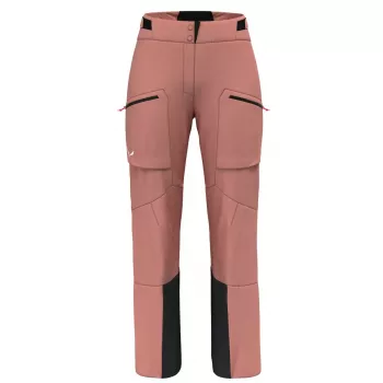 Dámské lyžařské kalhoty Salewa Sella 3L PTX, Desert Pink, velikost M