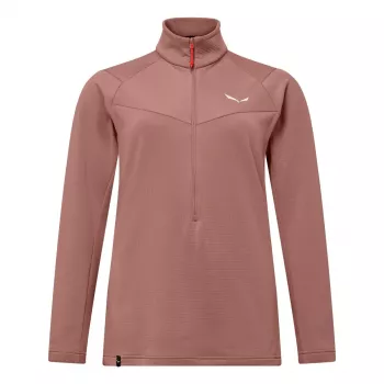 Dámská fleecová bunda na zip Salewa Puez Cammino Fleece, Desert Pink, 38, M