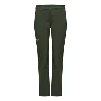 Dámské softshellové kalhoty Salewa Puez Dolomia 2 Dark Olive, velikost S