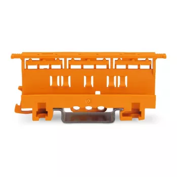 Montážní nosič WAGO 221-500 pro spojovací svorky řady 221, polyamid, oranžový, 17,5 mm x 25,5 mm x 77,6 mm