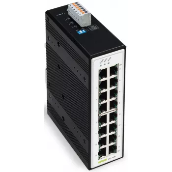 WAGO 852-1106 průmyslový neřízený gigabitový Ethernet switch, 8 portů, 10/100/1000 Mbps, montáž na DIN lištu