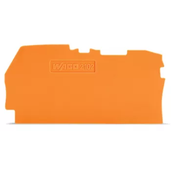 Koncová a mezideska WAGO 2102-1292, 0,8 mm, oranžová