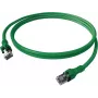 EasyLan DualBoot Push patch kabel Cat.6A S/FTP zelený 7,5m