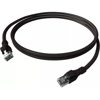 EASYLAN saCon DualBoot Patch Cable S/FTP Cat.6A Black 10m