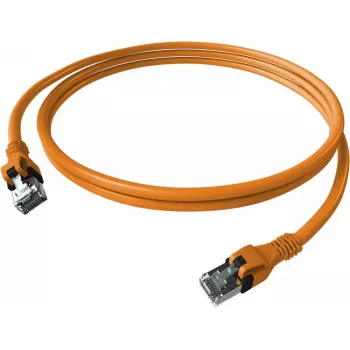 EasyLan saCon DualBoot Patch Cable S/FTP Orange 5.00m Cat.6A