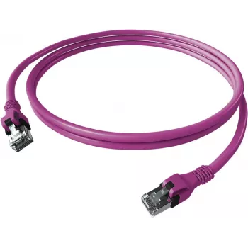 EASYLAN CPP1OVAVAV0050 DualBoot Push propojovací kabel Cat.6A S/FTP stíněný fialový 5,0 m