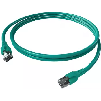 EasyLan FlexBoot Patch Cable Cat.6A S/FTP with saCon Plug, Turquoise, 3 m