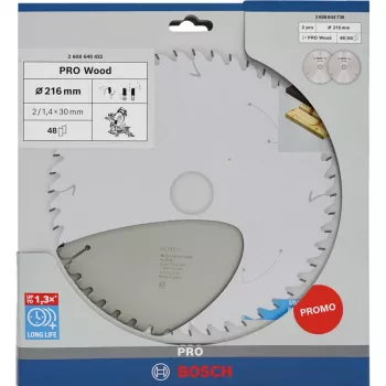 Kotoučová pila na dřevo BOSCH POWERTOOLS PRO 216 mm (výhodné balení 2 ks)