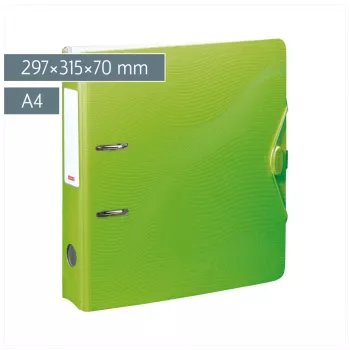BRUNNEN WAVE pořadač kiwi zelený plast 7 cm DIN A4