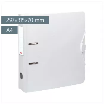 BRUNNEN WAVE pořadač bílý plast 7,0 cm DIN A4