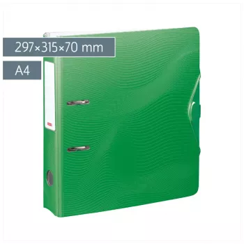 BRUNNEN WAVE pořadač zelený plast 7,0 cm DIN A4