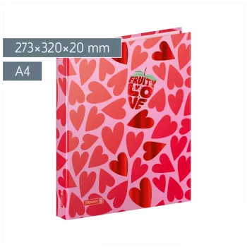 Brunnen Fruity Love kroužkový pořadač růžový