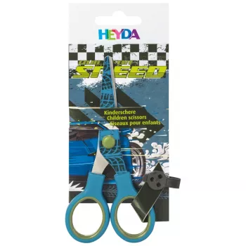 BRUNNEN Fast Wheels dětské nůžky modro/zelené 13,0 cm