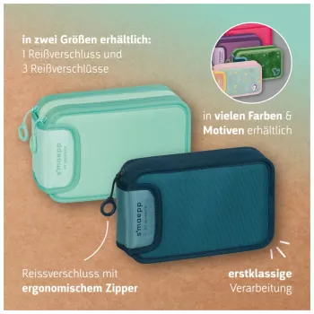 BRUNNEN předplněný penál s'maepp Fast Wheels zeleno/světle zelený 33dílný, 20,0 x 7,5 cm (1049121521)