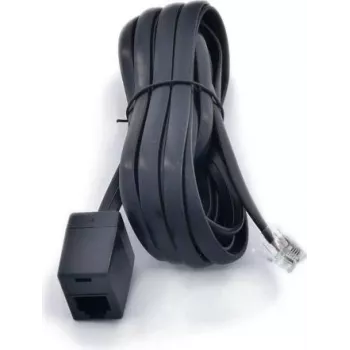 ARTDEV RJ12 Extension Cable 3m Black - Telephone Extension