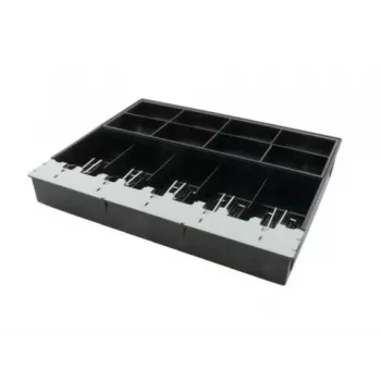 ARTDEV Cash Tray Insert for AC-4280 Cash Drawer – 8 Coin Compartments, 5 Banknote Compartments, Black