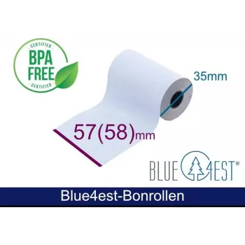 Termorolka ARTDEV - 57x35x12 mm B/D max./K bílá 14m Blue4est Blue Eco Paper s