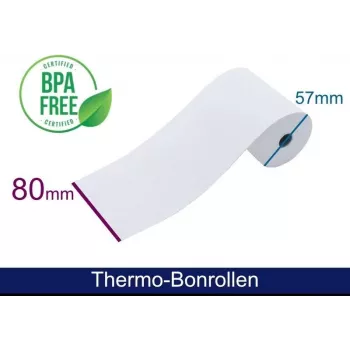 ARTDEV termorole 80x57mm 12mm jádro 40m 48g/m² bílá pro T2 mini 50