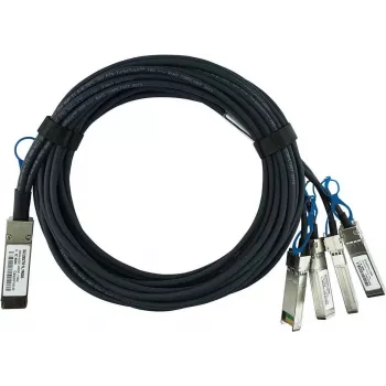 BlueOptics kompatibilní Check Point QSFP28-4SFP28-DAC-2M BlueLAN pasivní 100GBASE-CR4 QSFP28 na 4x25GBASE-CR SFP28 Direct Attach Breakout kabel, 2 m, AWG26