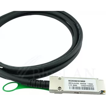 BlueLAN 40GBASE-CR4 QSFP+ na 4x10GBASE-CR SFP+ přímý breakout kabel, 3m, pasivní měď, AWG30, kompatibilní s Extreme Networks AA1404035-E6