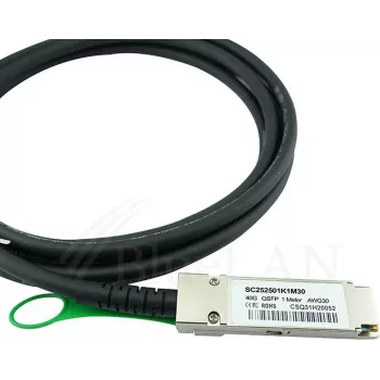 BlueOptics kompatibilní s Netgear AXLC763 BlueLAN DAC QSFP 40GBASE-CR4 3 m 30AWG pasivní měděný kabel