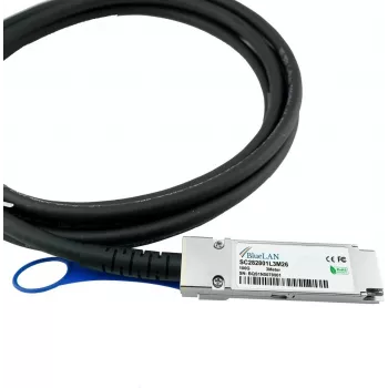 BlueOptics kompatibilní s Amphenol NDAAFG-0006 BlueLAN SC282801L3M26 QSFP28 Direct Attach kabel, 100GBASE-CR4, Infiniband EDR, 26AWG, 3 metry (NDAAFG-0006-BL)