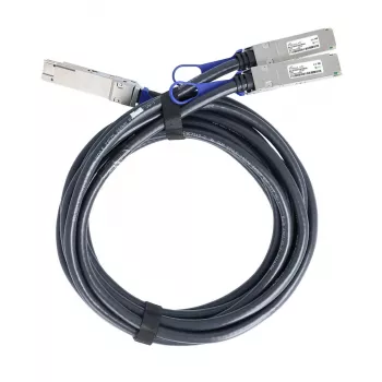 BlueOptics MCP7H50-H01AR30 kompatibilní breakout direct attach kabel (DAC) – pasivní 200G na 2x100G twinaxiální měděný, QSFP-DD na 2xQSFP28, 3 m