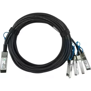 BlueOptics H3C kompatibilní QSFP-100G-4SFP-25G-CAB-1M pasivní 100GBASE-CR4 QSFP28 na 4x25GBASE-CR SFP28 Direct Attach Breakout kabel, 1 m, AWG26