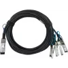 BLUEOPTICS Supermicro CBL-NTWK-0988-Q28M1 kompatibilní BlueLAN pasivní 100GBASE-CR4 QSFP28 na 4x25GBASE-CR SFP28 Direct Attach Breakout kabel, 1 m, AWG26