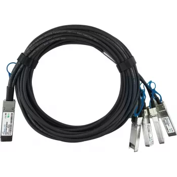 BlueOptics HPE Q9S72A kompatibilní BlueLAN pasivní 100GBASE-CR4 QSFP28 na 4x25GBASE-CR SFP28 Direct Attach Breakout kabel, 1 m, AWG26
